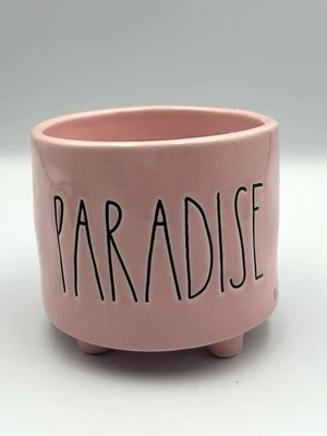 PARADISE candle pink RAE DUNN double sided flip flops summer sandals NEW - Image 1 of 4