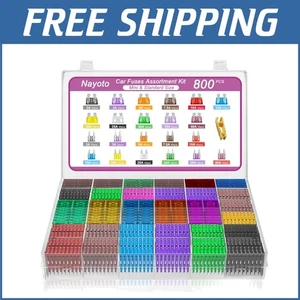 Complete 800pcs Auto Fuse Assortment with Color-Coded Identification & Puller - Picture 1 of 8