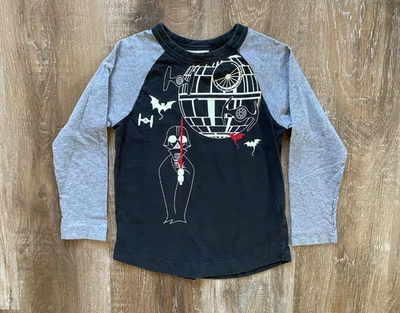 HANNA ANDERSSON Star Wars Darth Vader Raglan Sleeve Shirt~Boy's Size 5~110 - Image 1 of 4