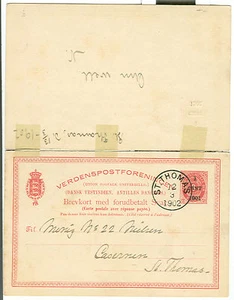 DWI #BKd5b, 1 CENT 1901 Zuschlag auf 3¢ Doppelkarte - Bild 1 von 1