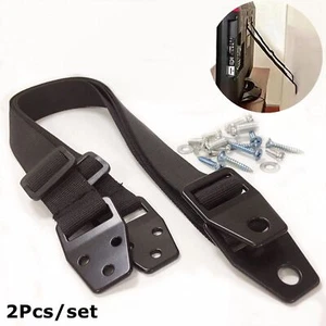 2 piezas correas de TV antipunta de metal de alta resistencia para bebés muebles para electrodomésticos electrodomésticos - Imagen 1 de 11