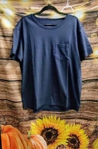 Men's Adaptive Every Wear Short Sleeve T-Shirt - Goodfellow & Co™ Xavier Navy L - Picture 1 of 4