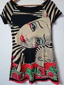 Desigual Cirque Du Soleil Zirkus Stoff Tunika bestickt Kleid S - Bild 1 von 8