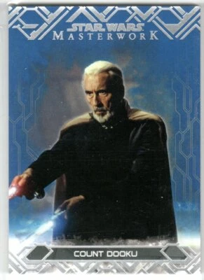 STAR WARS 2017 TOPPS MASTERWORK BLUE PARALLEL BASE 6 COUNT DOOKU - Image 1 of 2