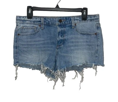 Lucky Brand Jeans The Cut Off Shorts Women’s 4/27 Blue Denim Light Wash - Image 1 of 4