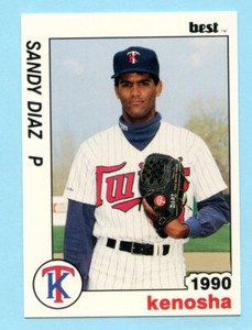 1990 Minor League Sandy Diaz- Kenosha Twins - Box 145