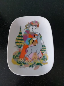 Rosenthal Wandteller 22,3 Cm Commedia dell'arte Porzellan Björn Wiinblad 1970 - Imagen 1 de 4