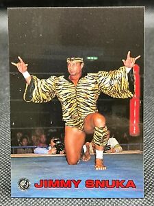JIMMY SNUKA NEW JAPAN PRO WRESTLING Card NJPW TCG BANDAI Japan 1998