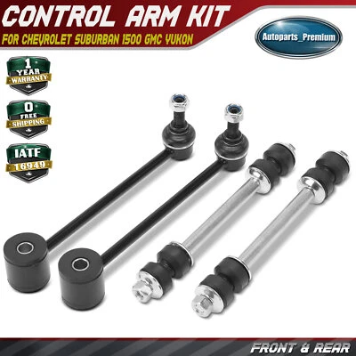 Barra estabilizadora delantera y trasera 4 piezas para Chevrolet Suburban 1500 GMC Yukon Cadillac Foto 1 de 4