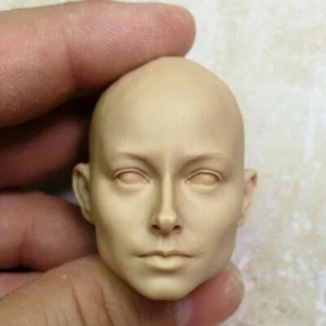 Blank 1/6 Scale lady Girls Head Sculpt Unpainted Without Hair Fit 12" Body - Picture 1 of 4