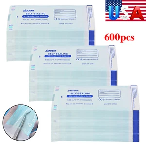 Sacchetti Sacchetti Sterilizzazione 600pz Sacchetti Dentale Medico Autosigillanti Autoclave - Foto 1 di 15