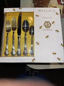 Wallace Napoleon Bee 18/10 Edelstahl 45-teiliges Besteckset Service für 8 - Bild 1 von 4