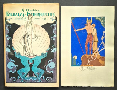 George BARBIER "Falbalas & Fanfreluches" 1924 Rare almanach complet 12 Pochoirs - Photo 1/4