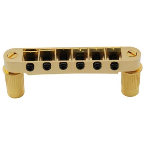 Wilkinson Gold 52mm Wide Tune-o-matic Bridge For USA Les Paul Epiphone LP Guitar - Bild 1 von 5