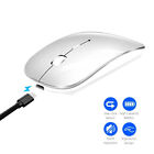 Rechargeable Wireless Mouse Bluetooth Mouse for MacBook Laptop PC iPad Sliver UK