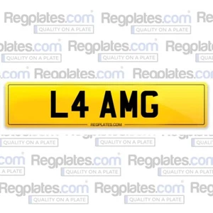 L4 AMG - geschätztes Autonummer personalisiertes privates Kennzeichen AMG Mercedes Liam - Bild 1 von 1