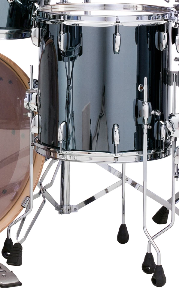 Pearl STS Espejo Negro Cromo 14x14" Piso Tom Tambor con Patas | Distribuidor Autorizado Foto 1 de 1