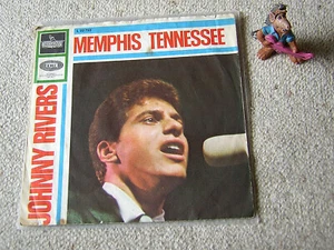 JOHNNY RIVERS Memphis Tennessee ORIG 1966 GERMAN 7" PICTURE SLEEVE LIBERTY - Picture 1 of 2