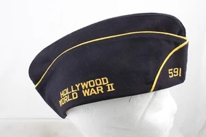 American Legion Hollywood WWII  591 California Garrison Cap Blue  Vintage Rare - Picture 1 of 4
