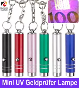 Geldprüfer Schlüsselanhänger Mini UV Licht Lampe Geldscheinprüfer Falschgeld💶 - Bild 1 von 2