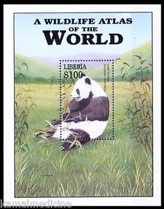 Wild Panda, Wild Animals, Liberia MNH 2001  