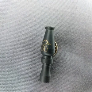 Duck Call DU Ducks Unlimited Logo Gold Black Matte Plastic Jacket Hat Tie Pin - Picture 1 of 2