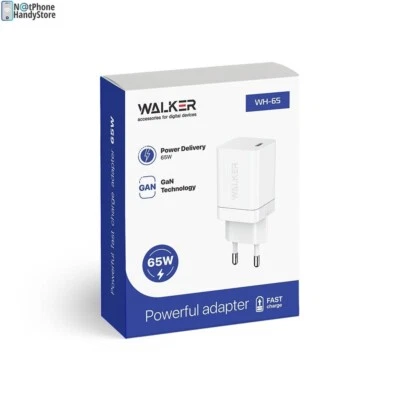 Walker 65W Schnellladegerät USB-C Adapter Netzteil Für Samsung Apple Laptop - Bild 1 von 3