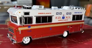 1-1 Kitbash 1/64 FDNY RESCUE AMBULANCE NEW YORK FIRE DEPARTMENT 1-1 Custom Made - Picture 1 of 24
