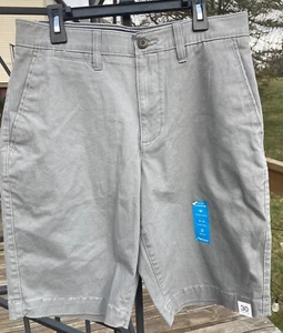 Men's 30 Sonoma Goods For Life Flexwear Stretch Twill Shorts 10.5" Insm NWT Gray - Picture 1 of 6