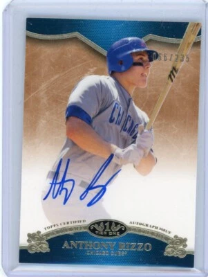 2012 Topps Tier One Baseball Autograph #OR-AR Anthony Rizzo #066/225 - Image 1 of 2