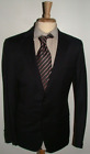 New Wot Samuelsohn Bazer Size 40 L 120'S 100% Wool Made In Canada Black #195