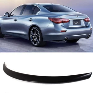 Painted ABS For INFINITI Q50 V37 D Look Rear Trunk Spoiler Wing 2014-2018 - Picture 1 of 4