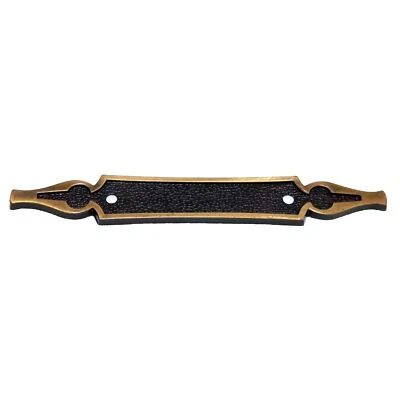 National Lock Company Antique English 3" Ctr. Cabinet Pull Backplate 6357-4A - Image 1 of 3