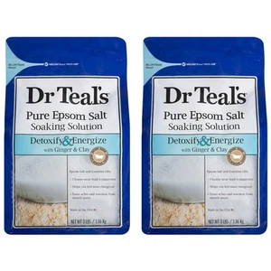 Dr. Teal's Ginger & Clay Pure Epsom Salt Bath Soaking Solution Gift Set, 3... - Picture 1 of 3
