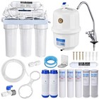 5 Stage Reverse Osmosis Drinking Water Filter RO System Home Purifier 13 FILTERS