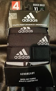 Adidas 0145852 Boxershorts Jugend schwarz Performance 4er Pack Größe XL Unterwäsche - Bild 1 von 4