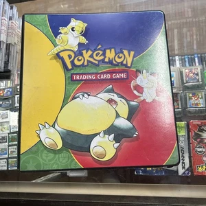 Vintage 1999 Pokemon TCG 3 Ring Binder Snorlax Base Set 1st Edition - Picture 1 of 4