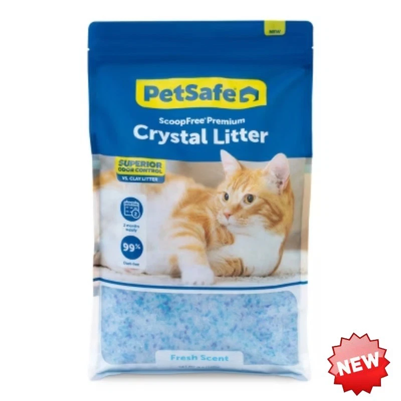 PetSafe Low Dust Non-Clumping ScoopFree Crystal Cat Litter...