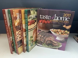 Lot of 6 TASTE OF HOME ANNUAL RECIPES Cookbooks - 2006 2007 2008 2009 2010 2011 - Picture 1 of 3