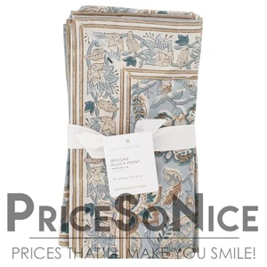 Servilletas Pottery Barn Brooke con impresión en bloque - Juego de 4 precio de venta sugerido por el fabricante 48,00 USD - Imagen 1 de 2