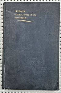 1896 Ballads Of New Jersey In The Revolution Hardcover Illust. 1st Edition 168pg - Picture 1 of 7