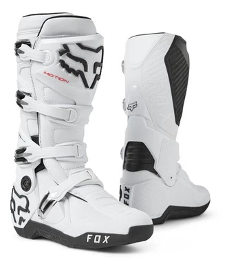Botas de motocross Fox Racing Motion (blancas) 29682-008-10,5-1 Foto 1 de 4