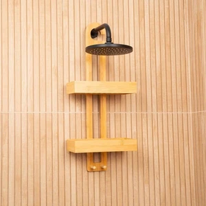 Overhead Bamboo Shower Caddy | Shower Organization | Zero Waste - Picture 1 of 2