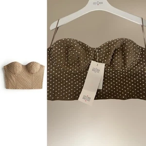 CHEAP RRP £90 New H&M Designer Rokh Glenn Martens Wool Studded Corset Top Size L - Picture 1 of 11