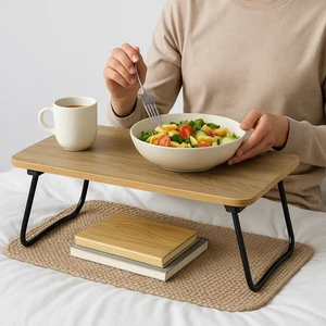 Foldable Laptop Table – Bed Tray Desk for Work, Meals, Reading & Relaxing - Picture 1 of 7