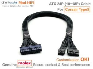 ⚡️ATX 24-Pin Cable for Corsair Type5 (SF, SF-L, RMx-Shift) - 📏60cm / 24 inch - Picture 1 of 6