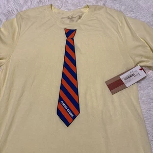 Camiseta Florida Gators Amarilla con Estampado de Corbata Azul y Naranja Mediana NUEVA - Imagen 1 de 6