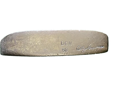 Otey Crisman 69 DGN Brass Blade Putter 1971 RH Steel 35" Double Goose Neck Bend - Image 1 of 4