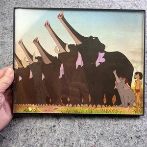 Disney Jungle Book Elephant Parade Mowgli Framed Print 8x10 Animation Art - Picture 1 of 7
