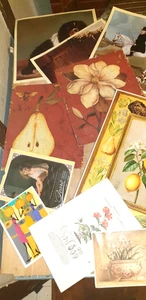 10 Different Prints great to frame Naive Animals, Still Life Advert etc Job Lot - Picture 1 of 1